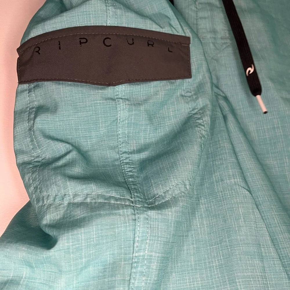 Rip Curl Board Shorts Mens 31 Teal Black Surf Swim Trunks